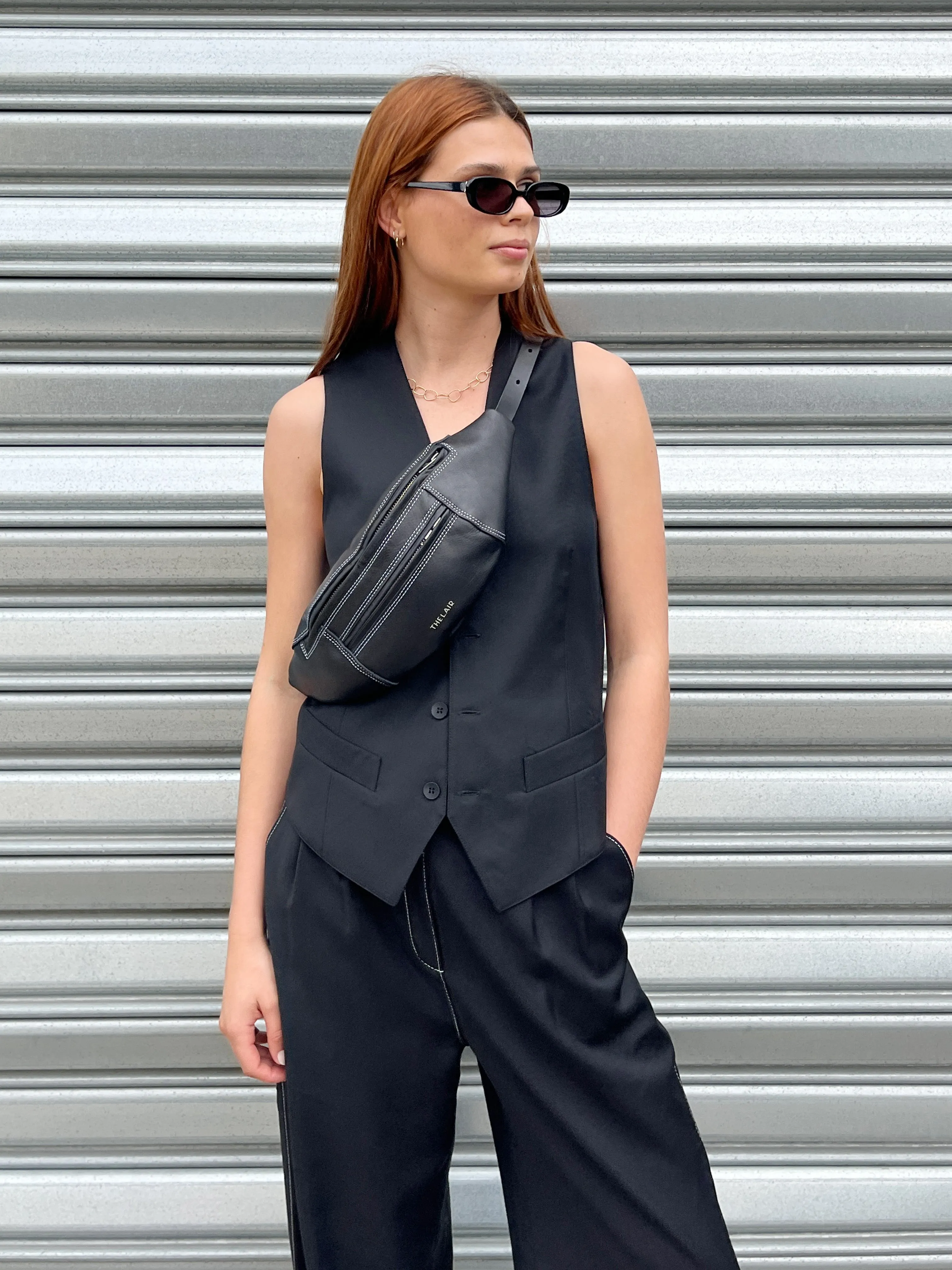 The Lair Apparel Otis Waistcoat Black