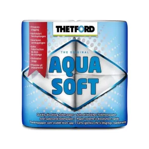 Thetford Aqua Soft Dissolving Toilet Tissue Paper - 4 Pack