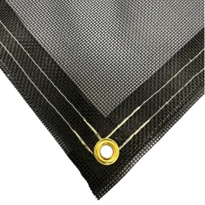 Vinyl Mesh Tarp - Black