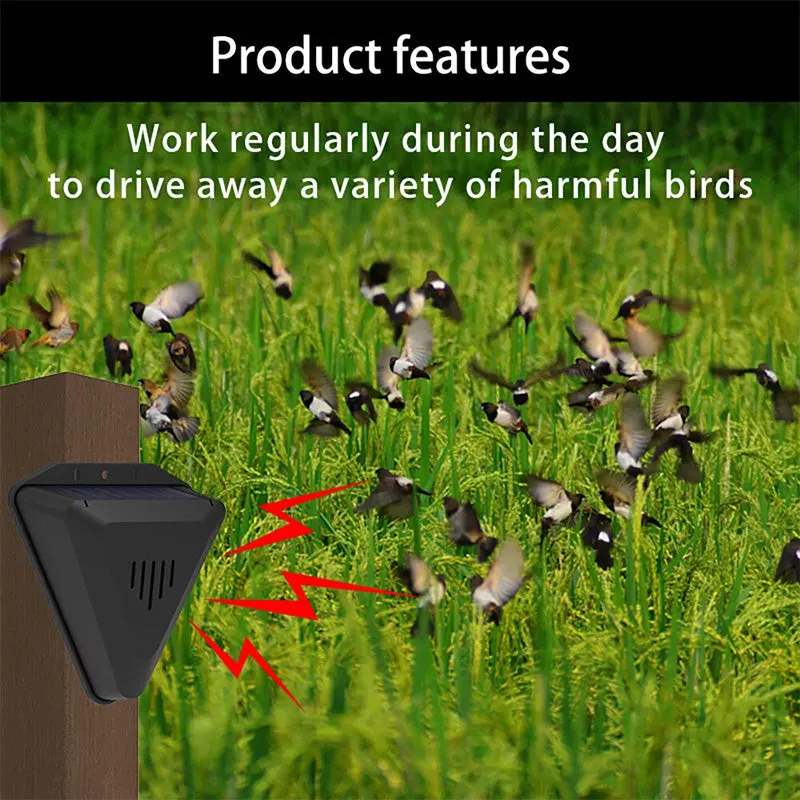 Waterproof Solar Outdoor Bird Repeller50% OFF