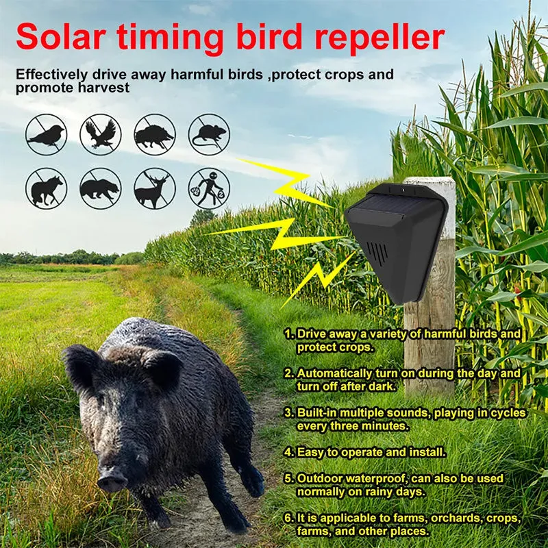 Waterproof Solar Outdoor Bird Repeller50% OFF