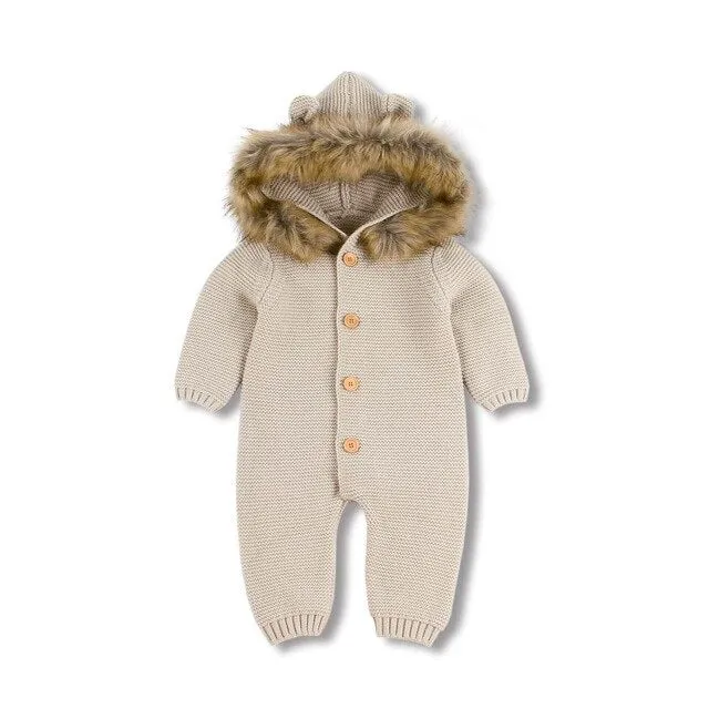 Winter Hooded Romper