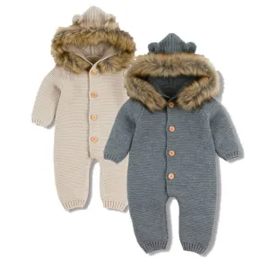 Winter Hooded Romper