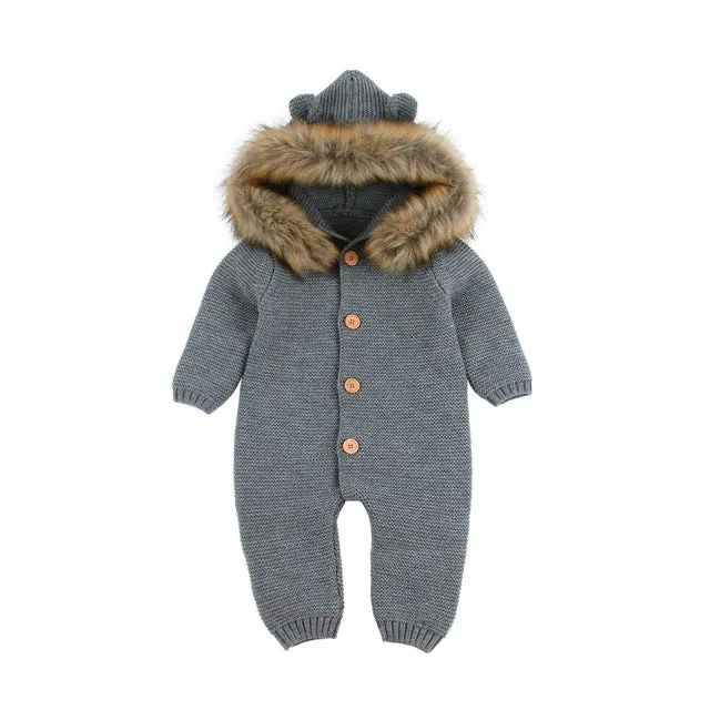 Winter Hooded Romper