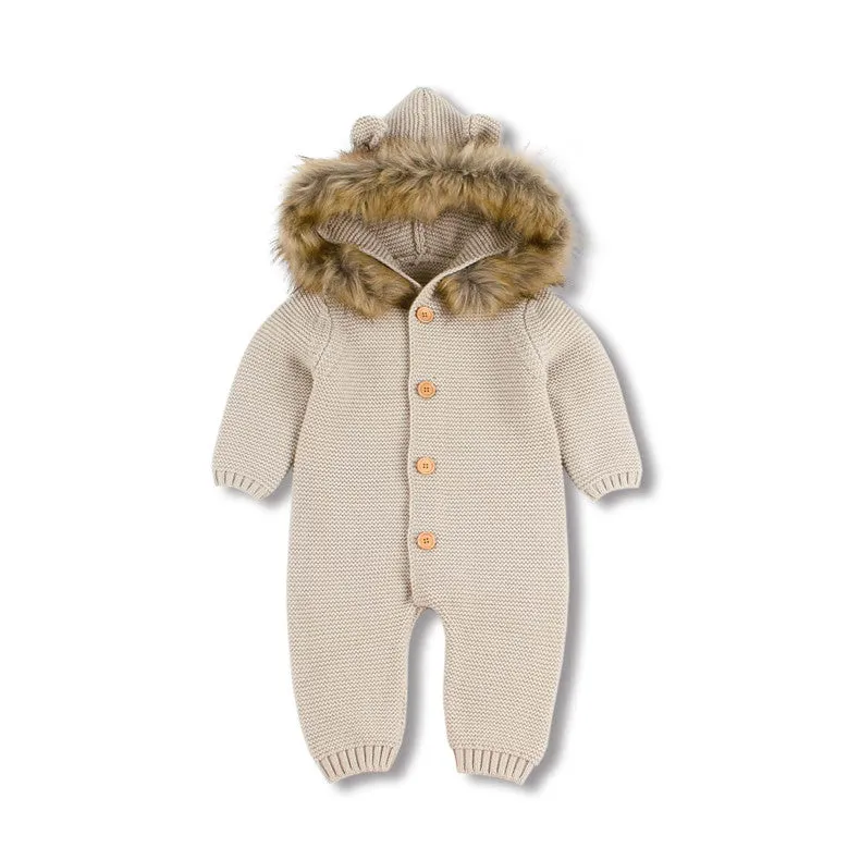 Winter Hooded Romper