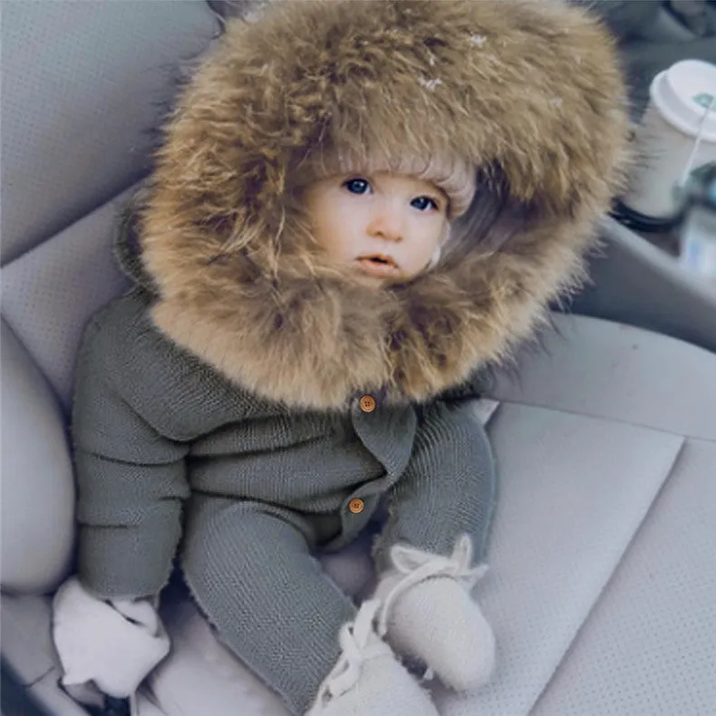 Winter Hooded Romper