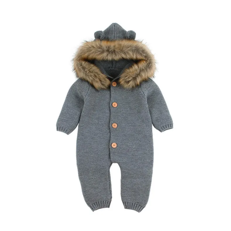 Winter Hooded Romper