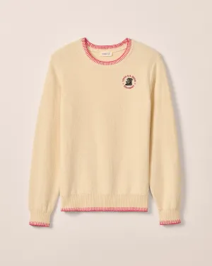 Women's 125th U.S. Open Blanche Cotton Blend Crewneck Sweater